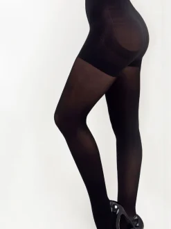 Pour Moi Black Definitions 40 Denier Shaping Control Tights