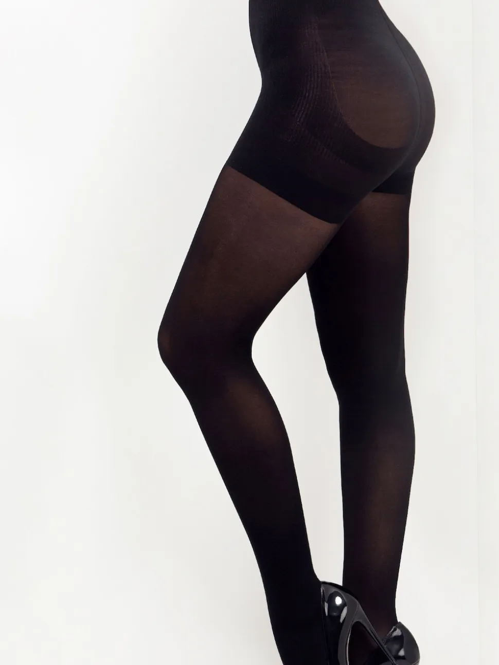 Pour Moi Black Definitions 40 Denier Shaping Control Tights