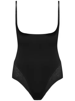 Pour Moi Black Effortless Tummy Control Wear Your Own Bra Body Shapewear