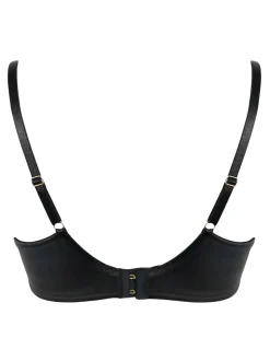 Pour Moi Black Ember Embroidered Non Padded Underwired Bra