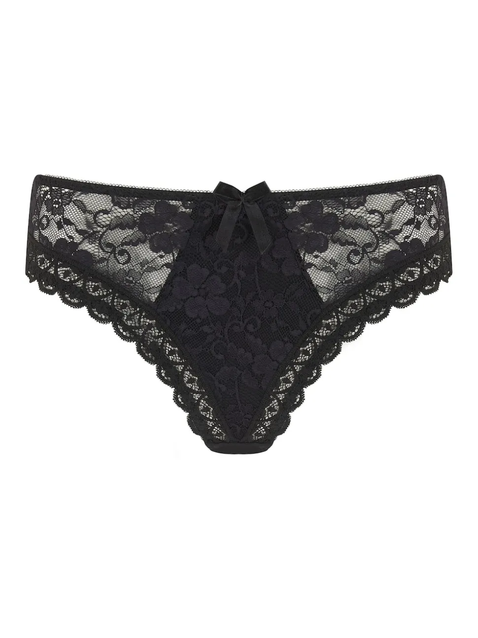 Pour Moi Black High Leg Rebel Knickers