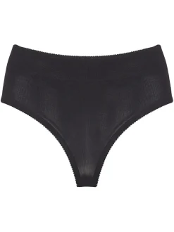 Pour Moi Black Hourglass Shapewear Firm Tummy Control Thong