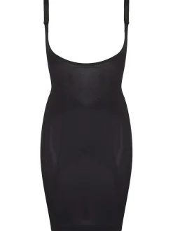 Pour Moi Black Lingerie Hourglass Shapewear Firm Tummy Control Wear Your Own Bra Slip