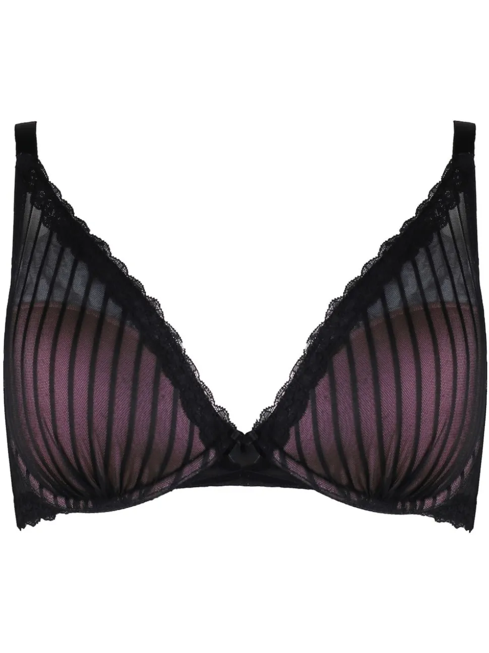 Pour Moi Black Luxe Linear Contour Lightly Padded Bra
