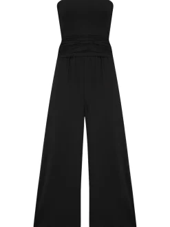 Pour Moi Black Multiway Jersey Beach Jumpsuit with Viscose