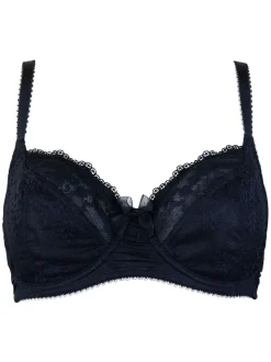 Pour Moi Black Non Padded Flora Underwired Bra