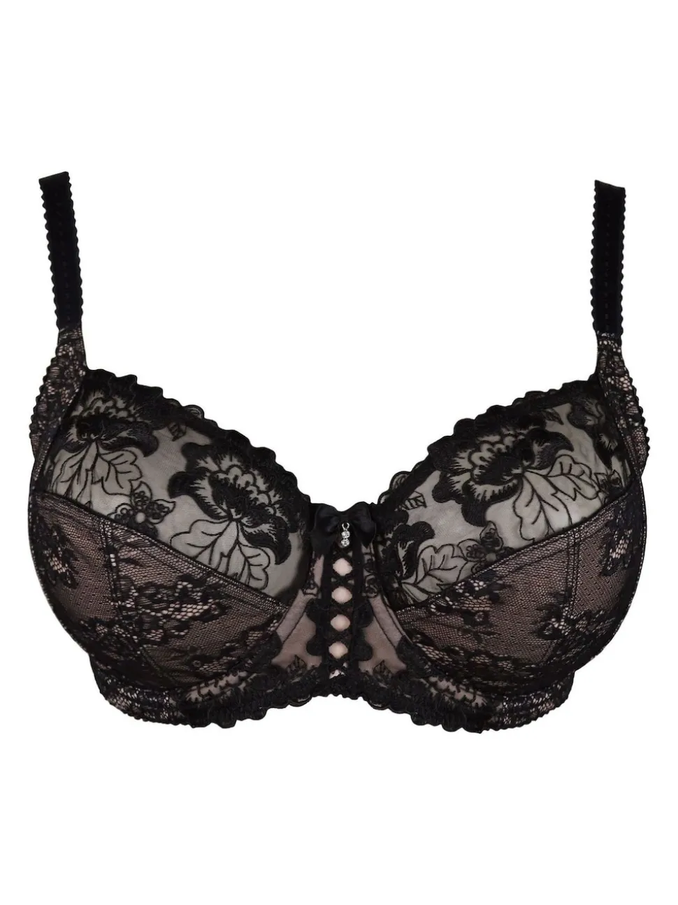 Pour Moi Black Non Padded Sofia Bra