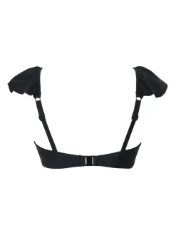 Pour Moi Black Non Padded Bermuda Underwired Frill Top