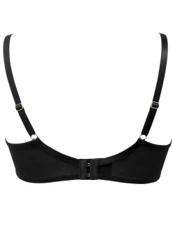 Pour Moi Black Non-Padded India Eyelash Lace Bra