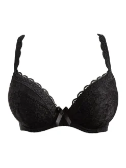 Pour Moi Black Padded Rebel Bra
