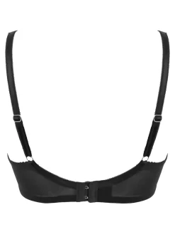Pour Moi Black Push Up Fleur Balconette Bra