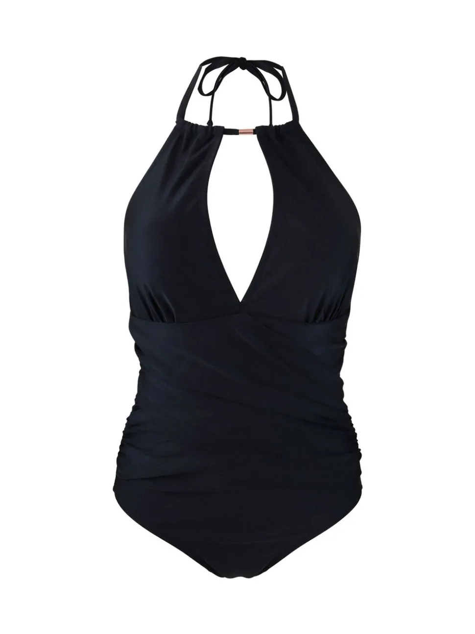 Pour Moi Black Ring Neck Control Suit
