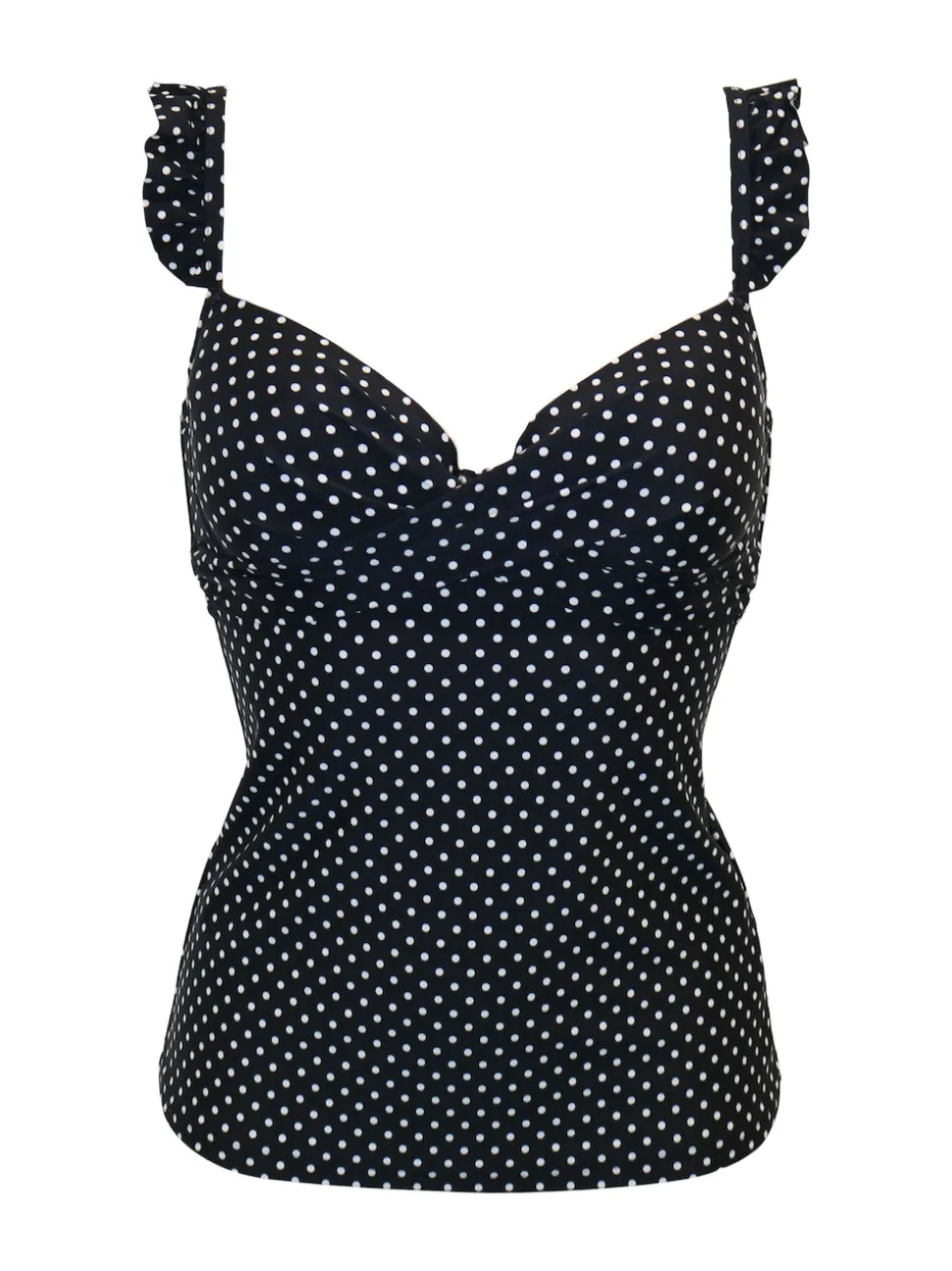 Pour Moi Black Sicily Lightly Padded Underwired Tankini Top