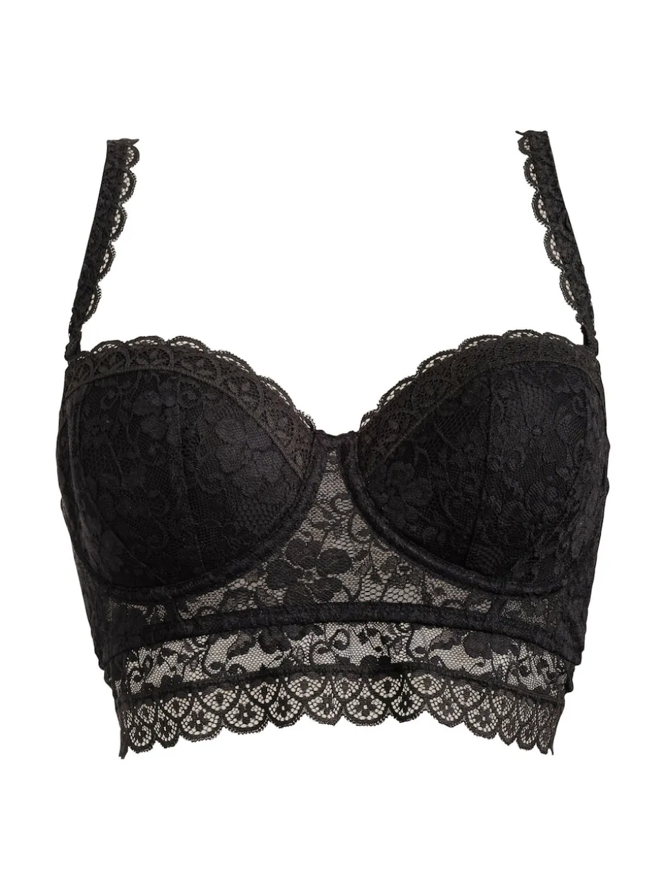 Pour Moi Black Strapless Rebel Bra