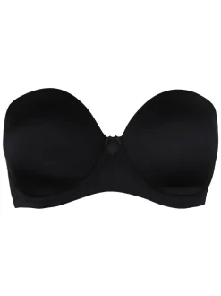 Pour Moi Black Strapless Definitions Bra