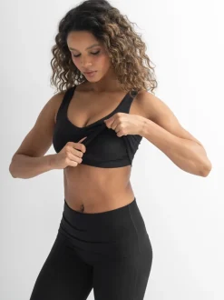 Pour Moi Black The Buttery Soft Moves With You Yoga Bra