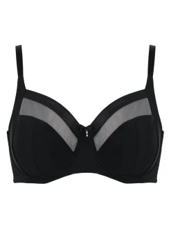 Pour Moi Black Viva Luxe Non-Padded Side Support Bra