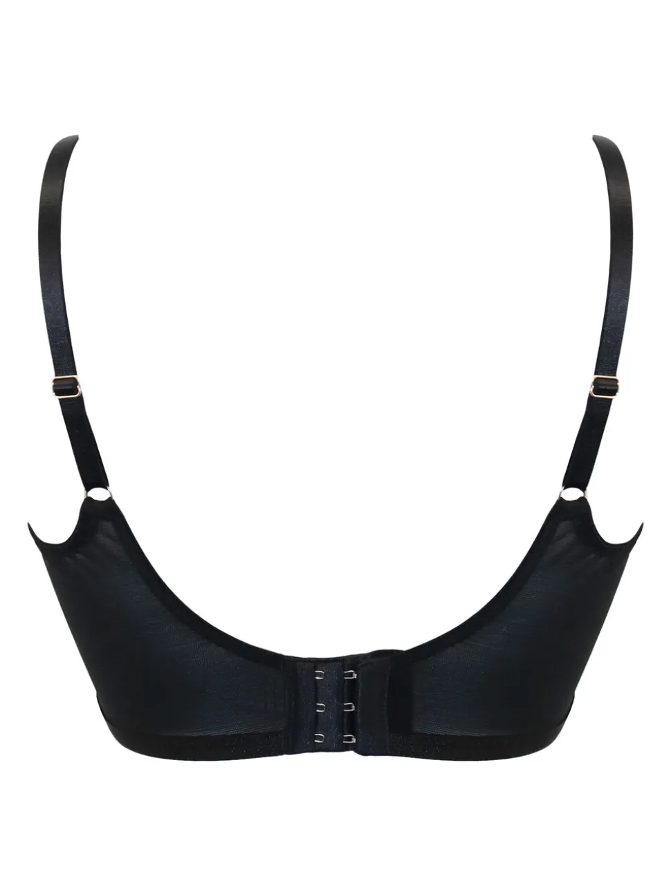 Pour Moi Black/Blue After Hours Padded Longline Bra