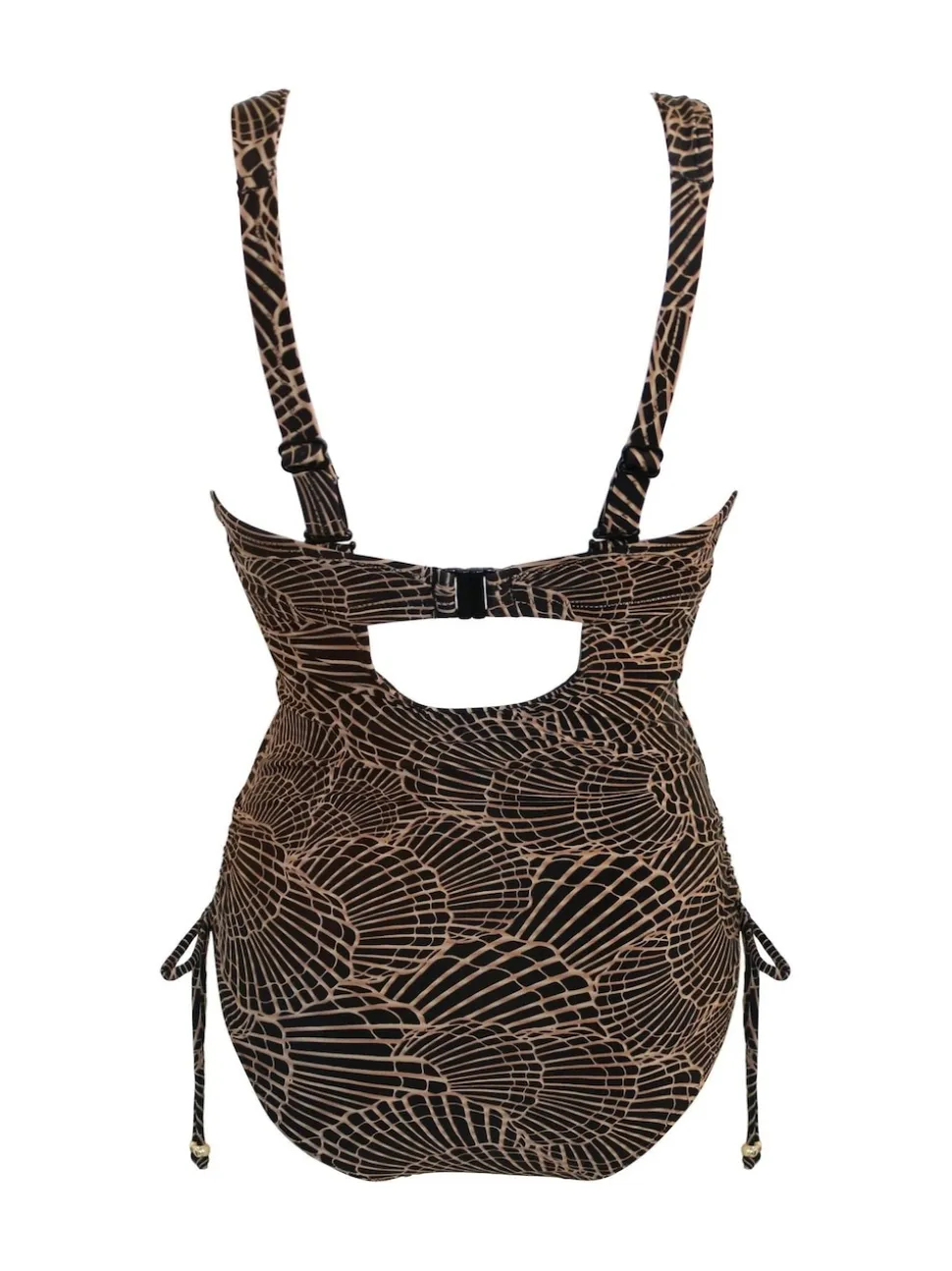 Pour Moi Black/Gold Samoa Boost Push Up Padded Underwired Swimsuit