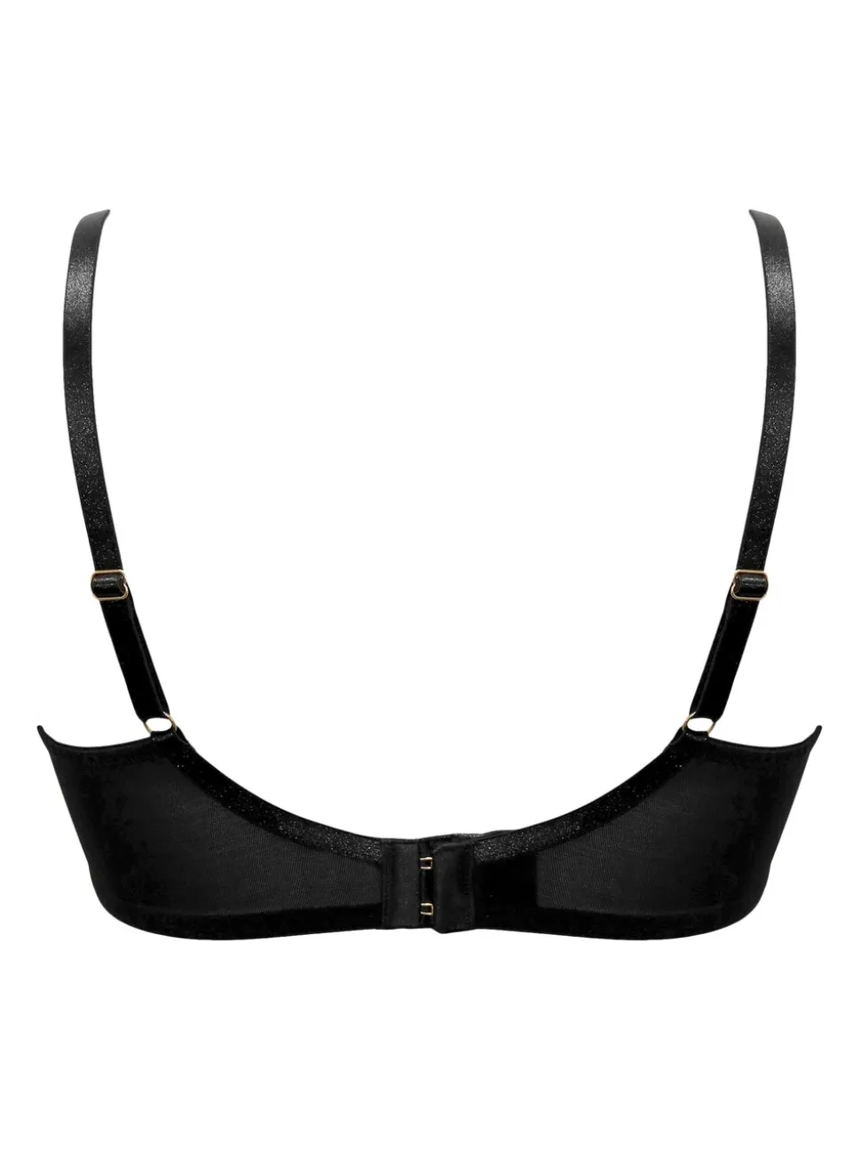 Pour Moi Black/Red Non Padded Desire Lightly Underwired Bra