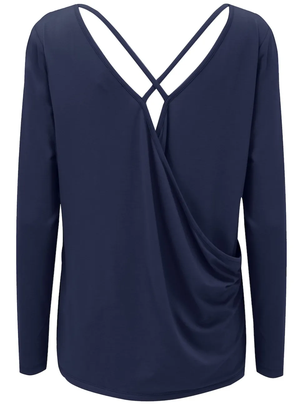 Pour Moi Blue Cross Back Jersey Yoga Top