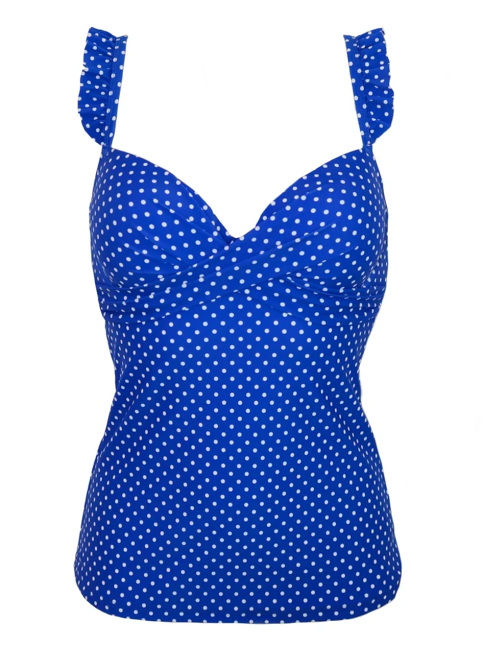 Pour Moi Blue Sicily Lightly Padded Underwired Tankini Top