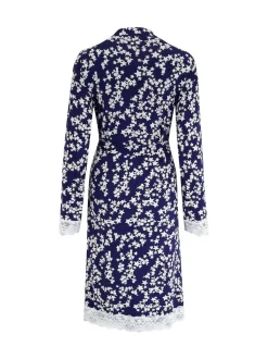Pour Moi Blue Sofa Loves Lace Jersey Wrap Gown