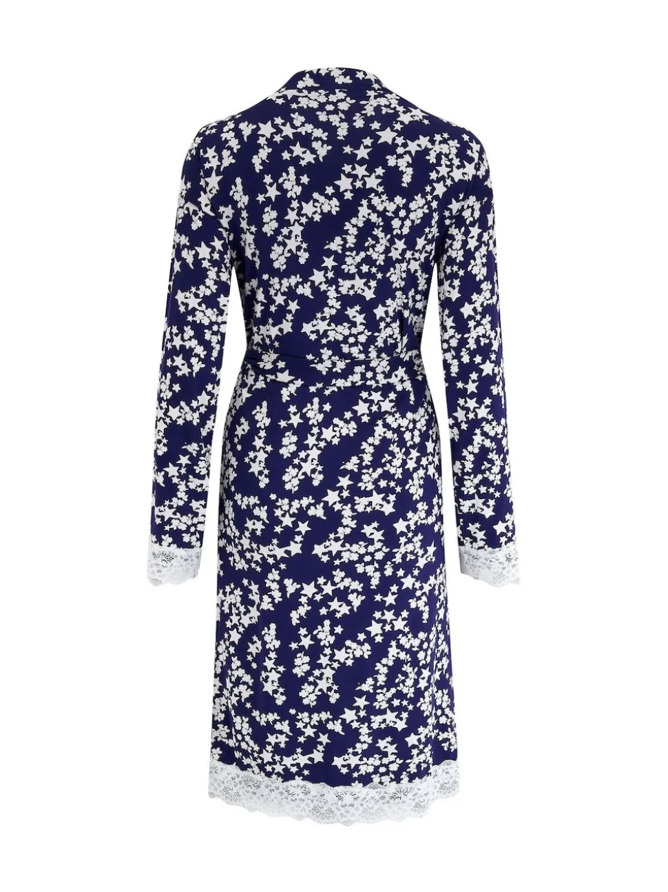 Pour Moi Blue Sofa Loves Lace Jersey Wrap Gown