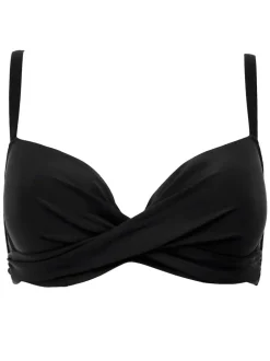 Pour Moi Charcoal Black Balcony Free Spirit Bikini Top