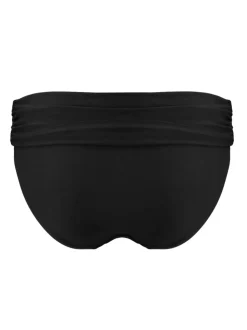 Pour Moi Charcoal Black Roll Top Free Spirit Bikini Bottoms