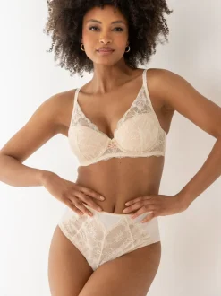 Pour Moi Cream Padded Atelier Lace Underwired Bra