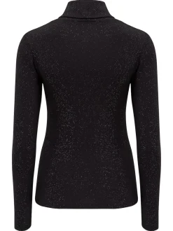 Pour Moi Glitter Black Roll Neck Second Skin Thermal