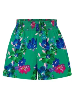 Pour Moi Green Ground Viscose Beach Shorts