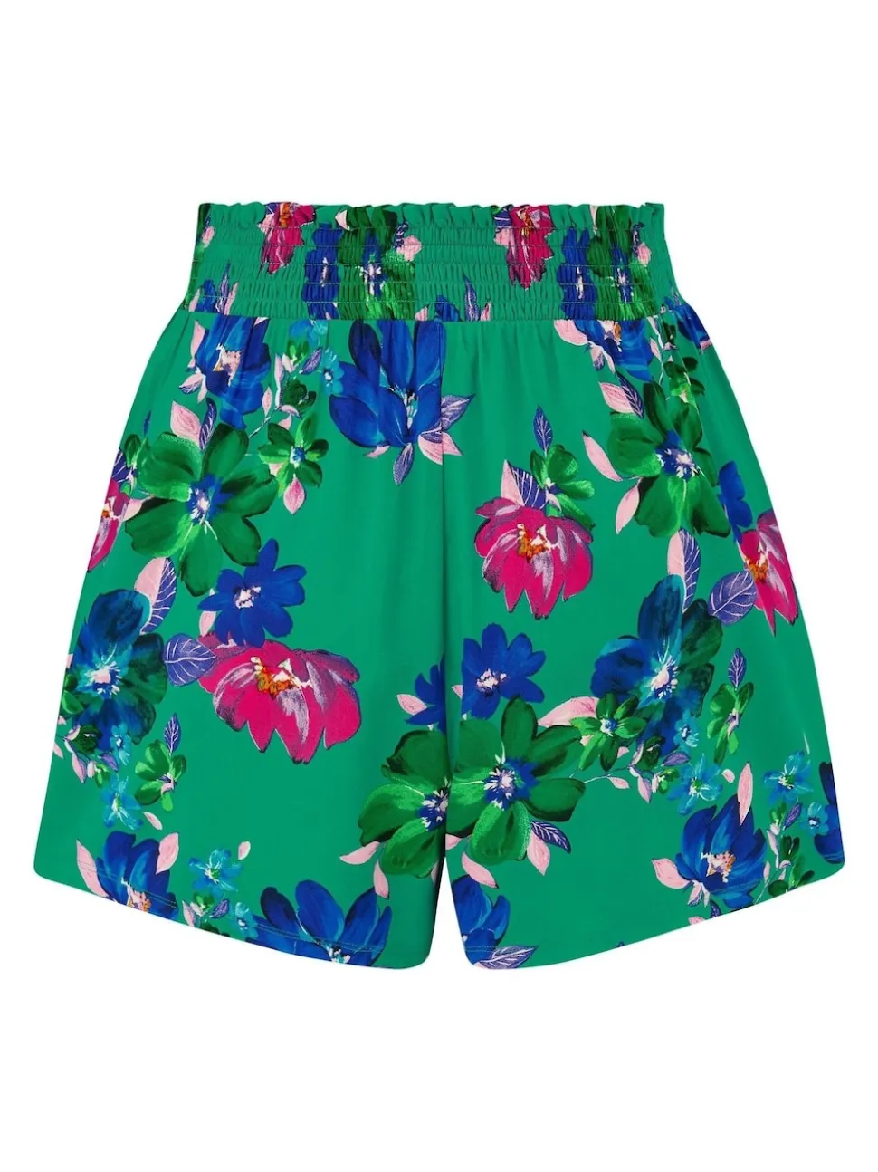 Pour Moi Green Ground Viscose Beach Shorts