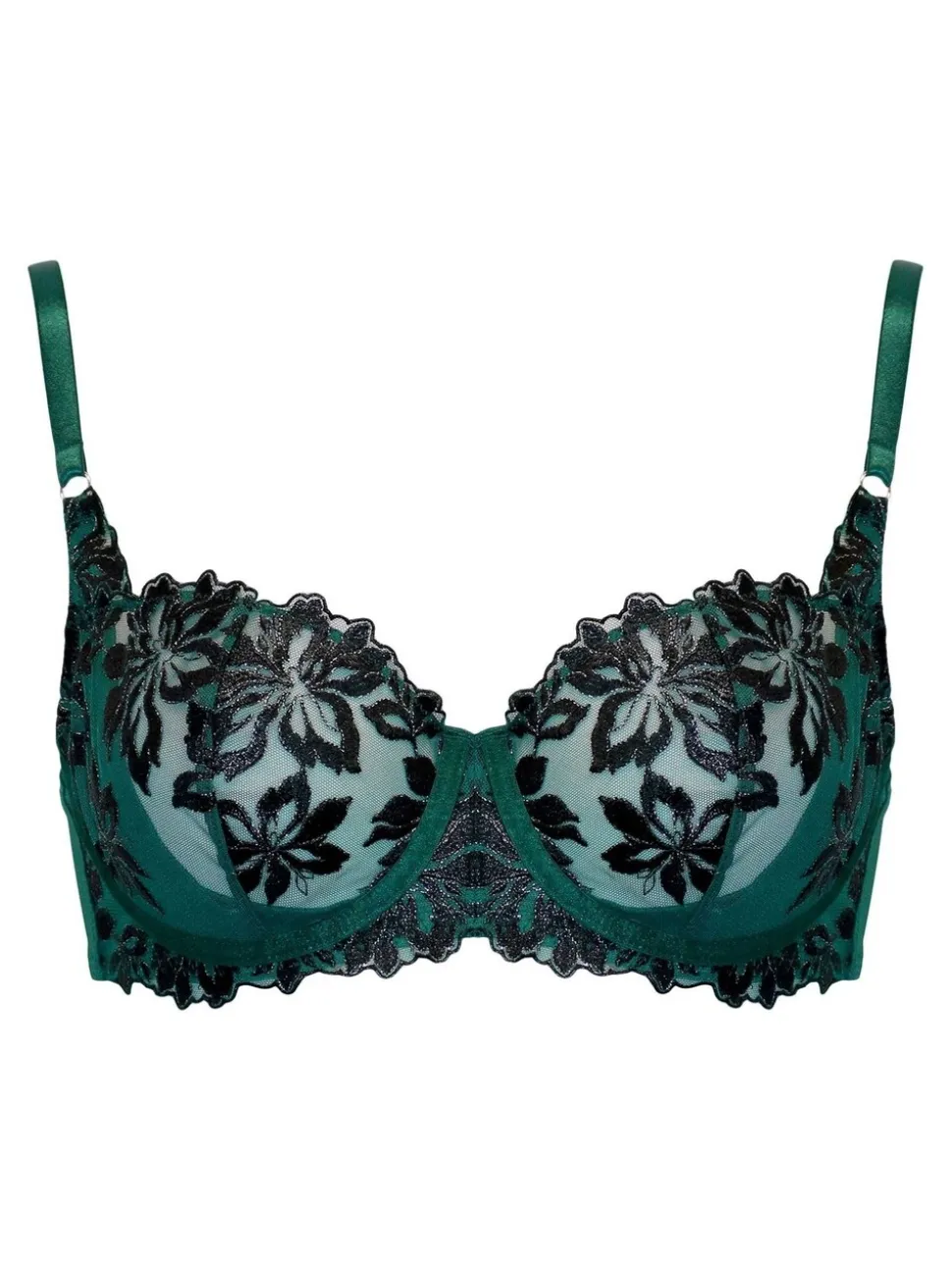 Pour Moi Green Roxie Underwired Bra