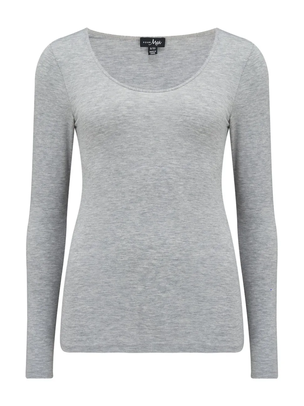 Pour Moi Grey Long Sleeve Second Skin Thermal