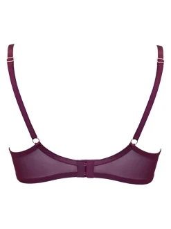 Pour Moi Magenta/Pink Padded Sonnet Two Tone Lace Bra