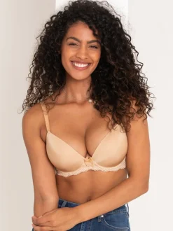 Pour Moi Natural Plunge Flora Underwired Bra