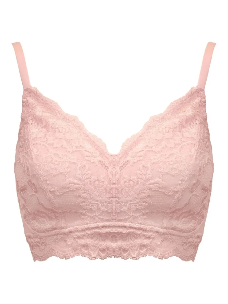 Pour Moi Pink Love To Lounge Lace and Modal Rib Non Wired Bra