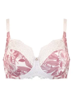 Pour Moi Pink Non Padded Bliss Printed Mesh Side Support Bra