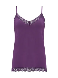 Pour Moi Purple Cami Sofa Loves Lace Soft Hidden Support Pyjama Top