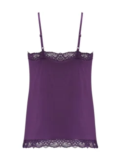 Pour Moi Purple Cami Sofa Loves Lace Soft Hidden Support Pyjama Top