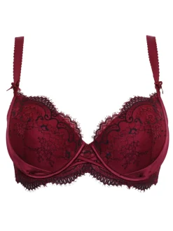 Pour Moi Red Balcony Hollywood Bra