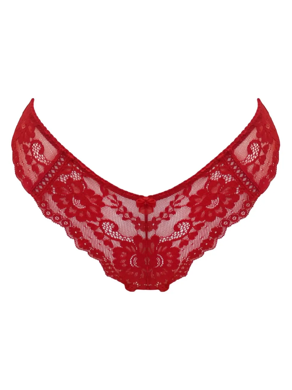 Pour Moi Red Brazilian Fleur Cheeky V-Shaped Knickers