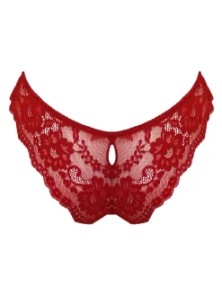 Pour Moi Red Brazilian Fleur Cheeky V-Shaped Knickers