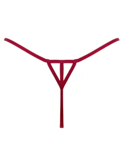 Pour Moi Red India Bold Floral Embroidery Thongs