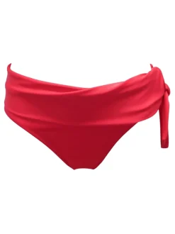 Pour Moi Red Roll Top St Kitts Bikini Bottoms