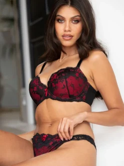 Pour Moi Red/Black Brazilian Amour Knickers