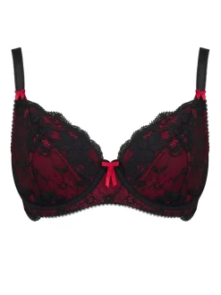 Pour Moi Red/Black Non Padded Amour Underwired Bra