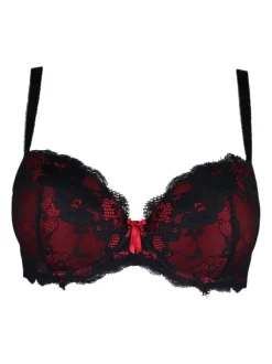 Pour Moi Red/Black Padded Amour Underwired Bra
